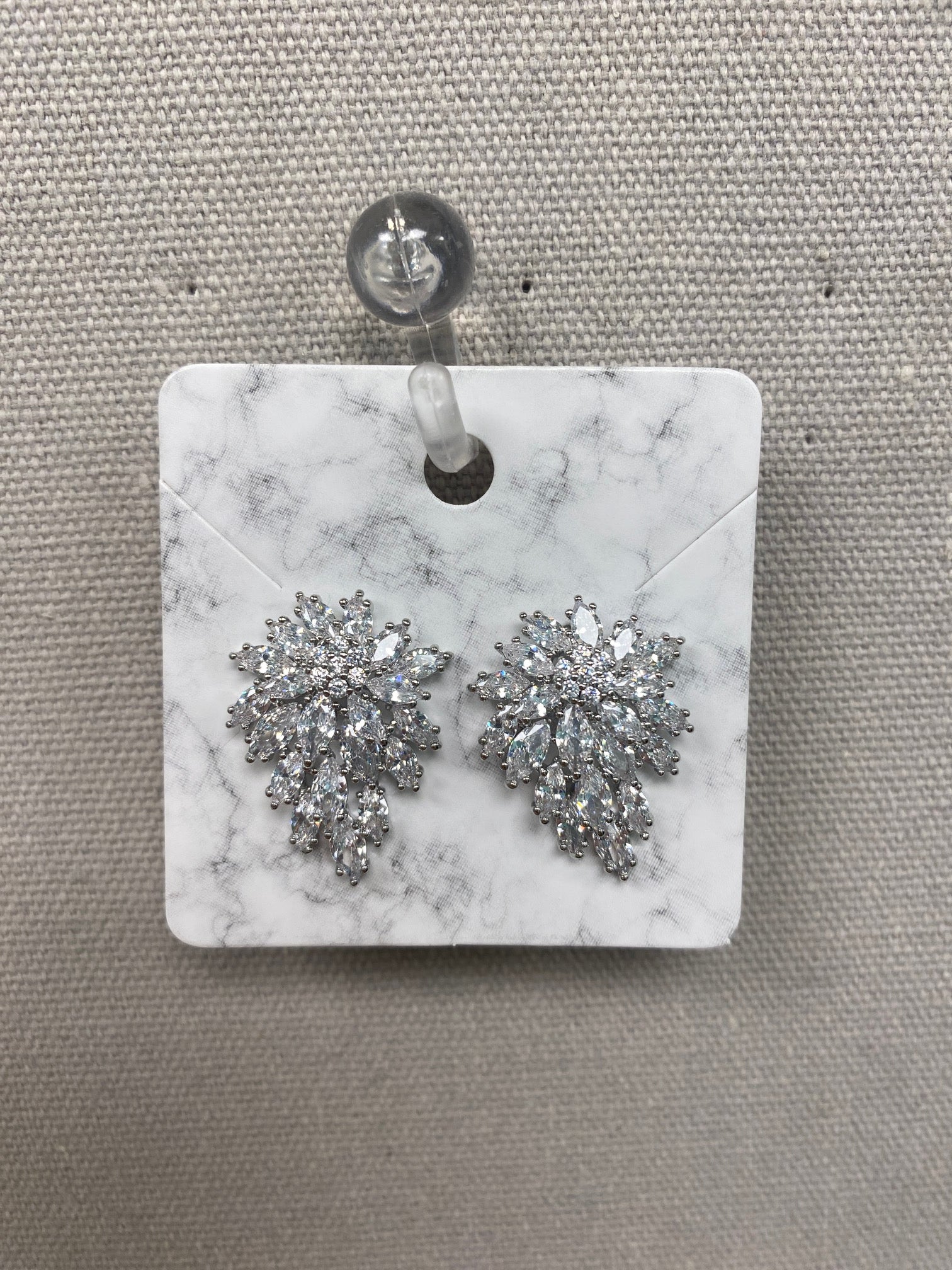 EA 347 Marquise Crystal Cluster Earrings