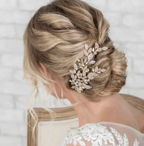 2201 Gold hair piece