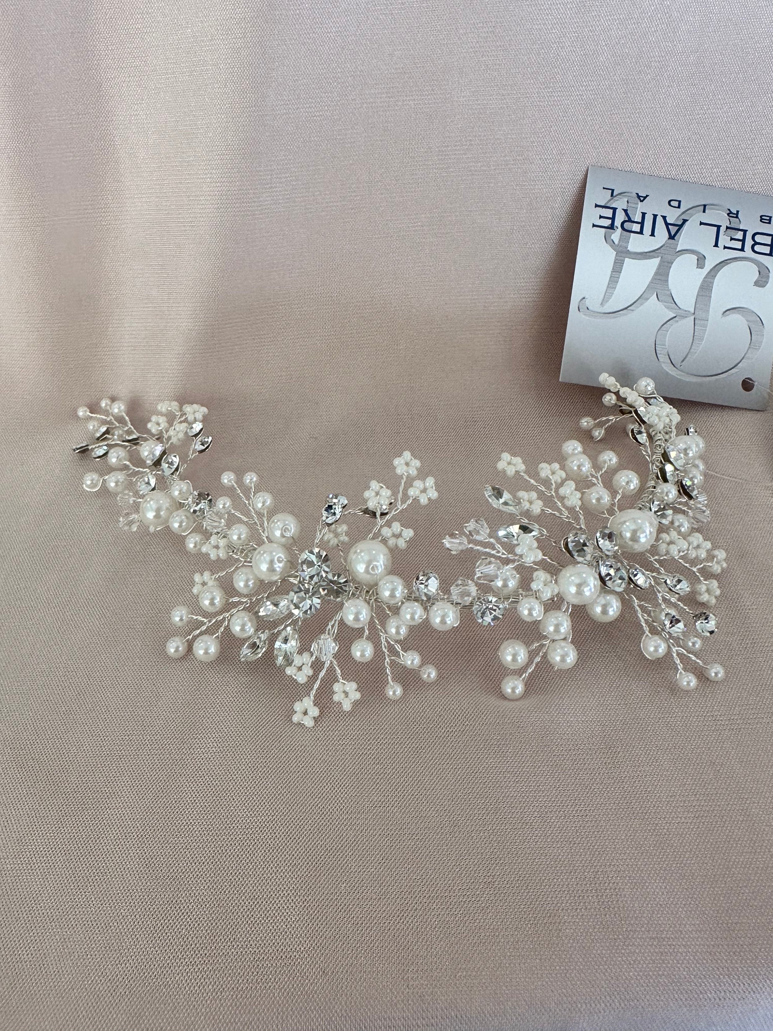 2179 Silver Pearl Hair Pin