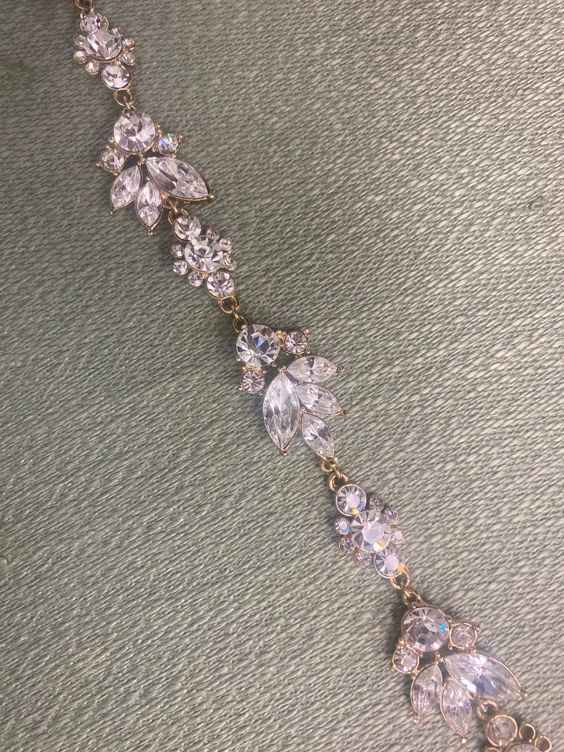 BT072 Gold Chunky Rhinestone Belt