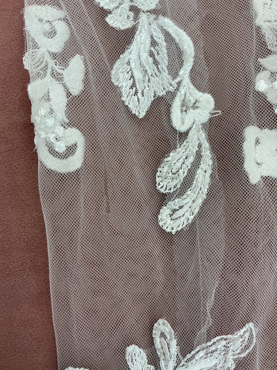 Floral Lace beaded sleeves