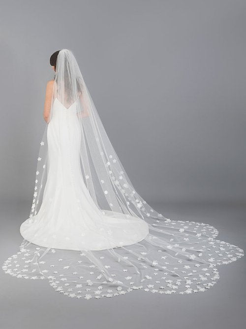 Bel Aire V7696C Floral Veil