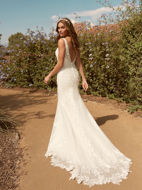 Maggie Sottero Albany with overskirt