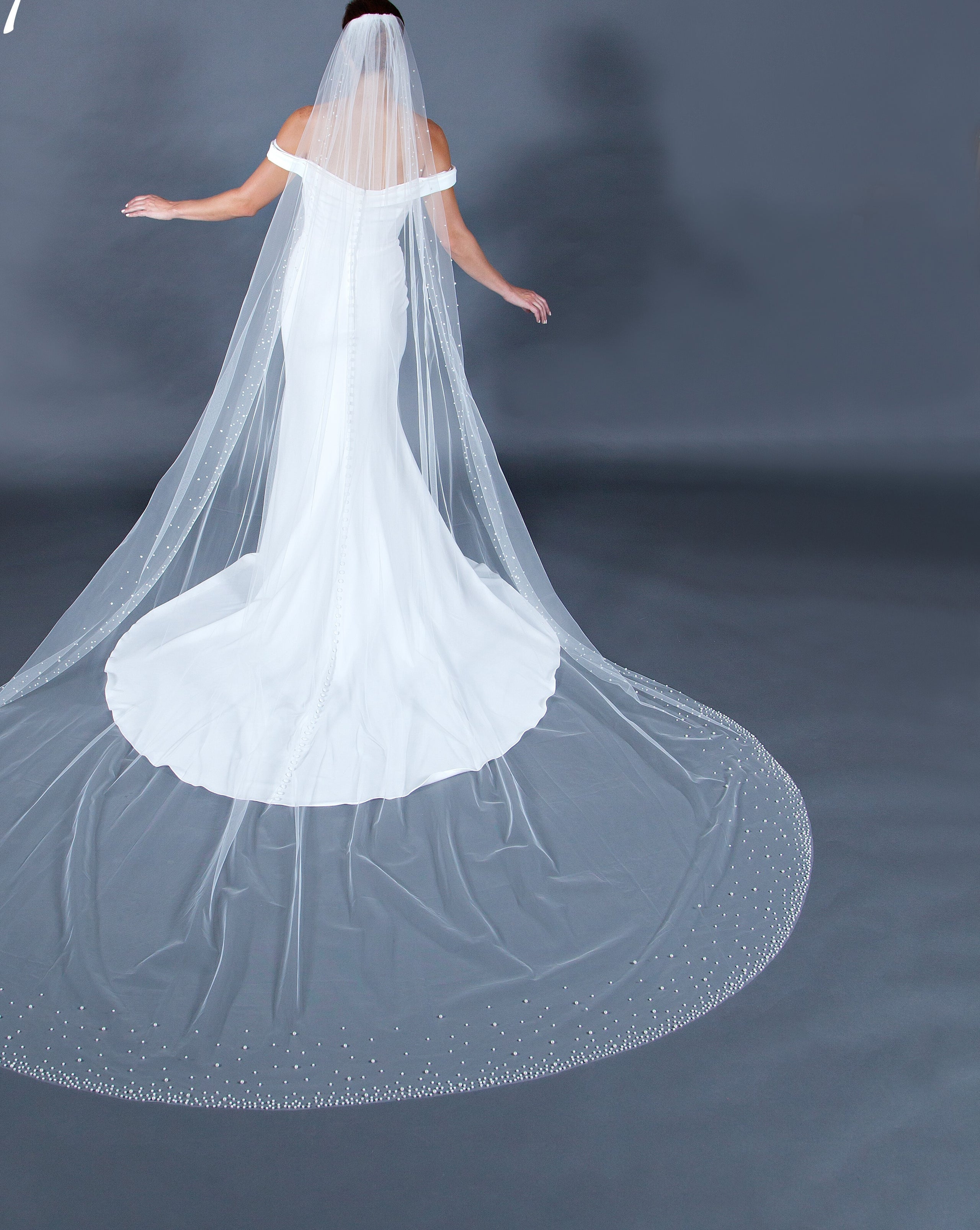 Giselle SP497 Pearl Cathedral Veil